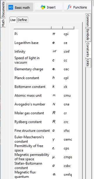 constants