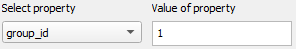 property and value inputs